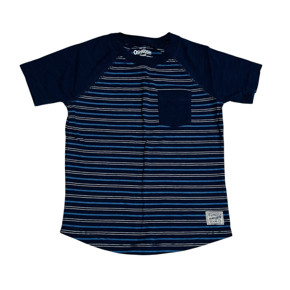 OshKosh B'gosh Blue and White Striped Tee